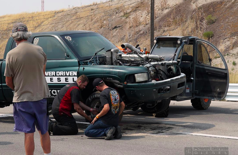 Illustration for article titled Watch a Diesel Dodge Ram Blow Up and Spew Its Guts In Spectacular Fashion